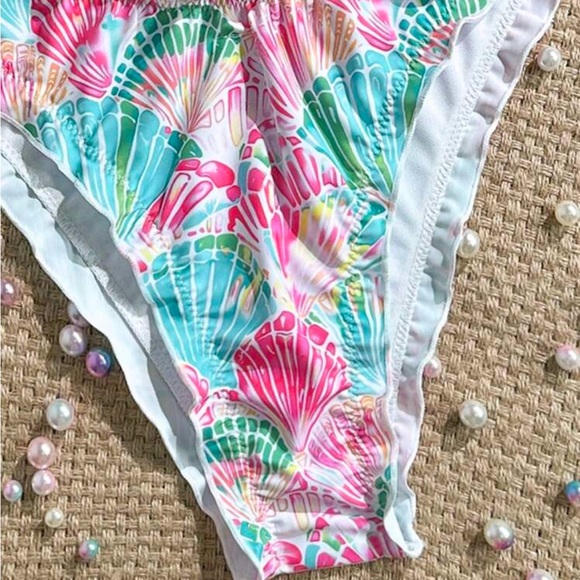 Colorful Shell Print Bikini Set - Picture 4 of 4